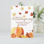 Freundliche Erntedank-Dinner Einladung (Stehend Vorderseite)