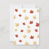 Freundliche Erntedank-Dinner Einladung (Rückseite)