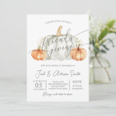 Freundliche Erntedank-Dinner Einladung (Stehend Vorderseite)