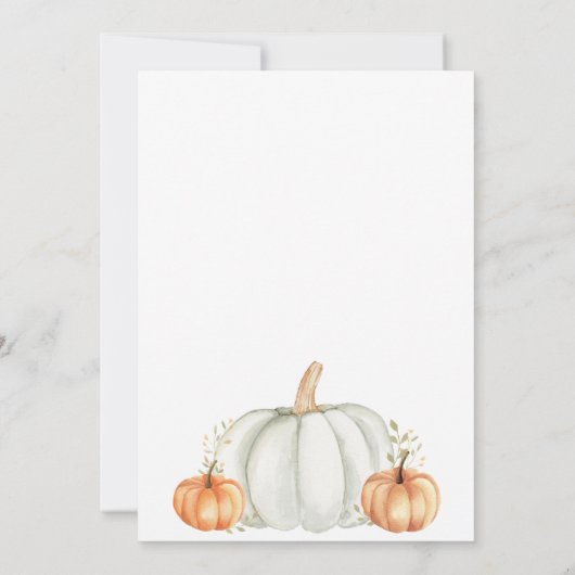 Freundliche Erntedank-Dinner Einladung (Rückseite)