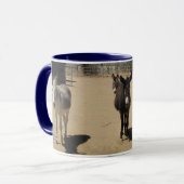 Freundliche Esel-Herde Tasse (Vorderseite Links)