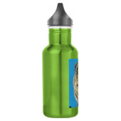 Freundliche Eselmalerei Edelstahlflasche (Links)