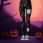 Freundliche Geister farbenfrohe Halloween Leggings