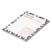 Freundliche Geister Halloween Daily To Do List Pla Notizblock (Rotiert)