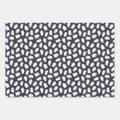 Freundliche Geister und Glitzern Halloween-Muster Geschenkpapier Set (Vorderseite)