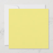 Freundliche gelbe Konversation Herz Valentinstag Karte (Rückseite)