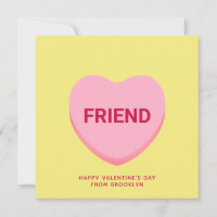 Freundliche gelbe Konversation Herz Valentinstag