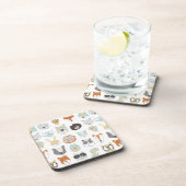 Freundliche Gesichter | Süße Tier Portraits Getränkeuntersetzer (Rechte Seite)