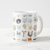 Freundliche Gesichter | Süße Tier Portraits Jumbo-Tasse (Vorderseite Rechts)