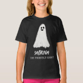 Freundliche Ghost Spooky Halloween Kinder T-Shirt (Vorderseite)