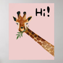 Freundliche Giraffe sagt Hallo