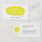 Freundliche hallo-Visitenkarten Visitenkarte (Vorne/Hinten)