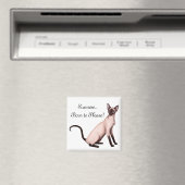 Freundliche junge Siamkatze Maßgeschneidertes Magn Magnet (In Situ (Geschirrspüler))