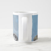 Freundliche Kanada-Gänse 2012 Jumbo-Tasse (Rückseite)