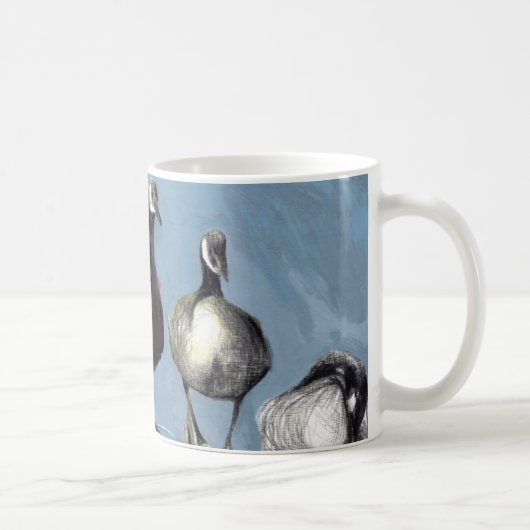 Freundliche Kanada-Gänse 2012 Kaffeetasse (Rechts)