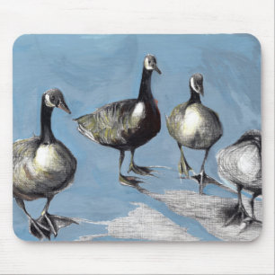 Freundliche Kanada-Gänse 2012 Mousepad