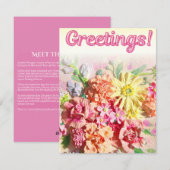 Freundliche Karten für Freunde, die Liebe Blume (Vorne/Hinten)