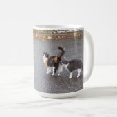 Freundliche Katzen Kaffeetasse (VorderseiteRechts)