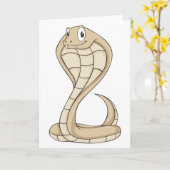 Freundliche Kobra Karte (Gelbe Blume)