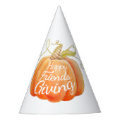 Freundliche Kürbiskunst Partyhütchen (Vorderseite)