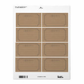 "Freundliche Lieferung an"-Etiketten (Vorne)