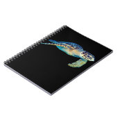 Freundliche Meeresschildkröte Baden im Foto Kunst, Notizblock (Linke Seite)