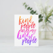Freundliche Menschen sind meine Art von Menschen, Postkarte (Stehend Vorderseite)