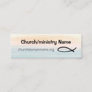Freundliche MiniVisitenkarte für Kirche oder Mini Visitenkarte