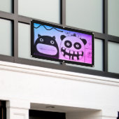 FREUNDLICHE MONSTERS VINYL BANNER W/ GROMMETS (Äußeres Gebäude)