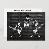 Freundliche Nachbarin Memo Übermäßige Lärmbelästig Postkarte (Vorne/Hinten)