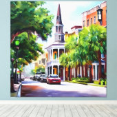 Freundliche Nachbarn Leinwanddruck (Insitu (Holzboden))