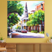 Freundliche Nachbarn Leinwanddruck (Insitu (Wohnzimmer))