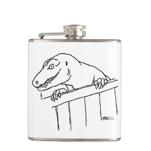 Freundliche Nachbarschaft Dinosaur Flachmann