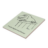 Freundliche Nachbarschaft Dinosaur Fliese (Seite)