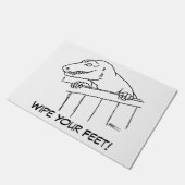 Freundliche Nachbarschaft Dinosaur Fußmatte (Schrägansicht)
