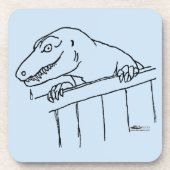 Freundliche Nachbarschaft Dinosaur Getränkeuntersetzer (Vorderseite)