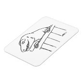 Freundliche Nachbarschaft Dinosaur Magnet (Linke Seite)