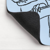 Freundliche Nachbarschaft Dinosaur Mousepad (Ecke)
