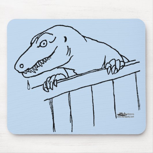 Freundliche Nachbarschaft Dinosaur Mousepad (Vorne)
