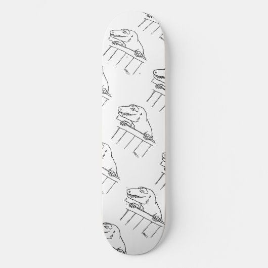 Freundliche Nachbarschaft Dinosaur Skateboard (Vorderseite)