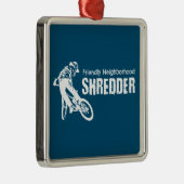 Freundliche Nachbarschaft Shredder Mountain Biking Ornament Aus Metall (Rechts)