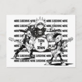 Freundliche Nachbarschaft übermäßiges Rauschen ver Postkarte (Vorderseite)