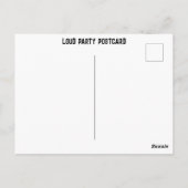 Freundliche Nachbarschaft übermäßiges Rauschen ver Postkarte (Rückseite)