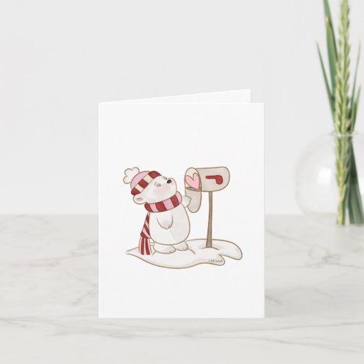 Freundliche Note Valentine Grußkarte Karte (Vorderseite)