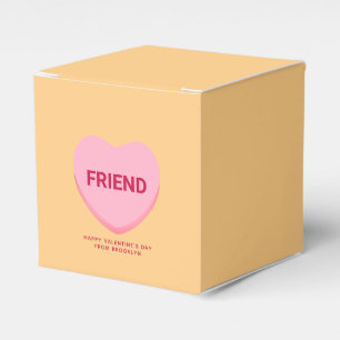 Freundliche orange rosa Konversation Herzstück Val Geschenkschachtel