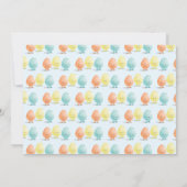 Freundliche Osterei-Jagd-horizontaler Cartoon Einladung (Rückseite)