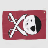 Freundliche Piratenflagge Golfhandtuch (Horizontal)