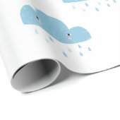 Freundliche Regenwolke Geschenkpapier (Rolleneckpunkt)