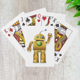 Freundliche Robot Playing Cards Spielkarten
