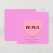 Freundliche rosa Konversation Herzstück Valentinen (Vorne/Hinten)